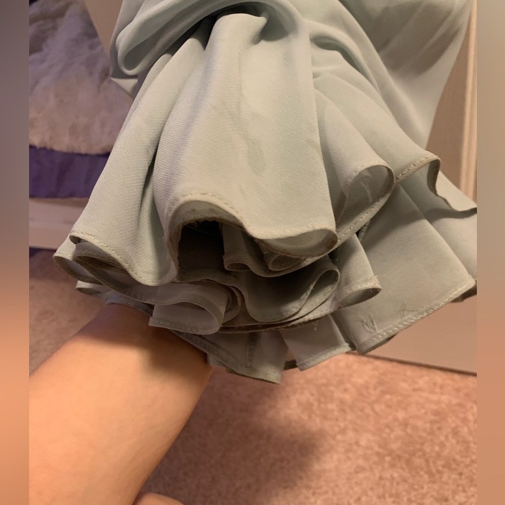 DAVIDS BRIDAL LONG STRAPLESS BRIDESMAIDS DRESS - Picture 5 of 5